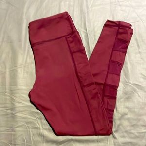 Senita athletics leggings maroon